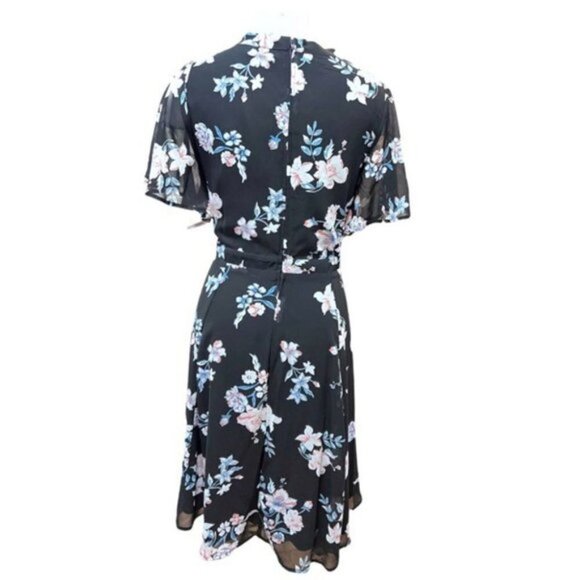 Torrid Floral Print Chiffon Dress Size 18 NWT - Picture 6 of 11